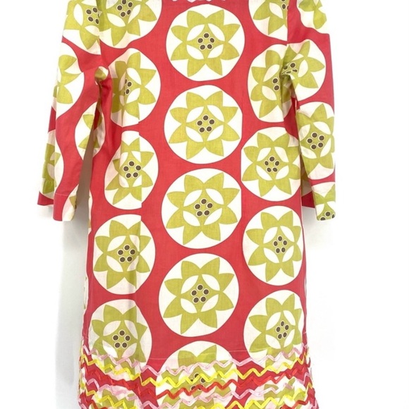 Boden Boho Floral Swim Coverup Tunic Size 8 - Picture 4 of 4